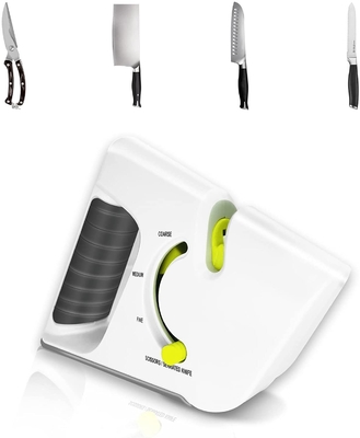 레소르에 대한 4개 단계 나이프 깍이 2in1 가지고 다닐 수 있는 부엌 깎는 도구는 빨리 블레이드를 논세라티드