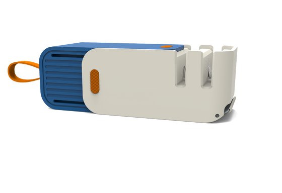 Portable Manual Kitchen Knife Sharpener with Tungsten Carbide & Ceramic
